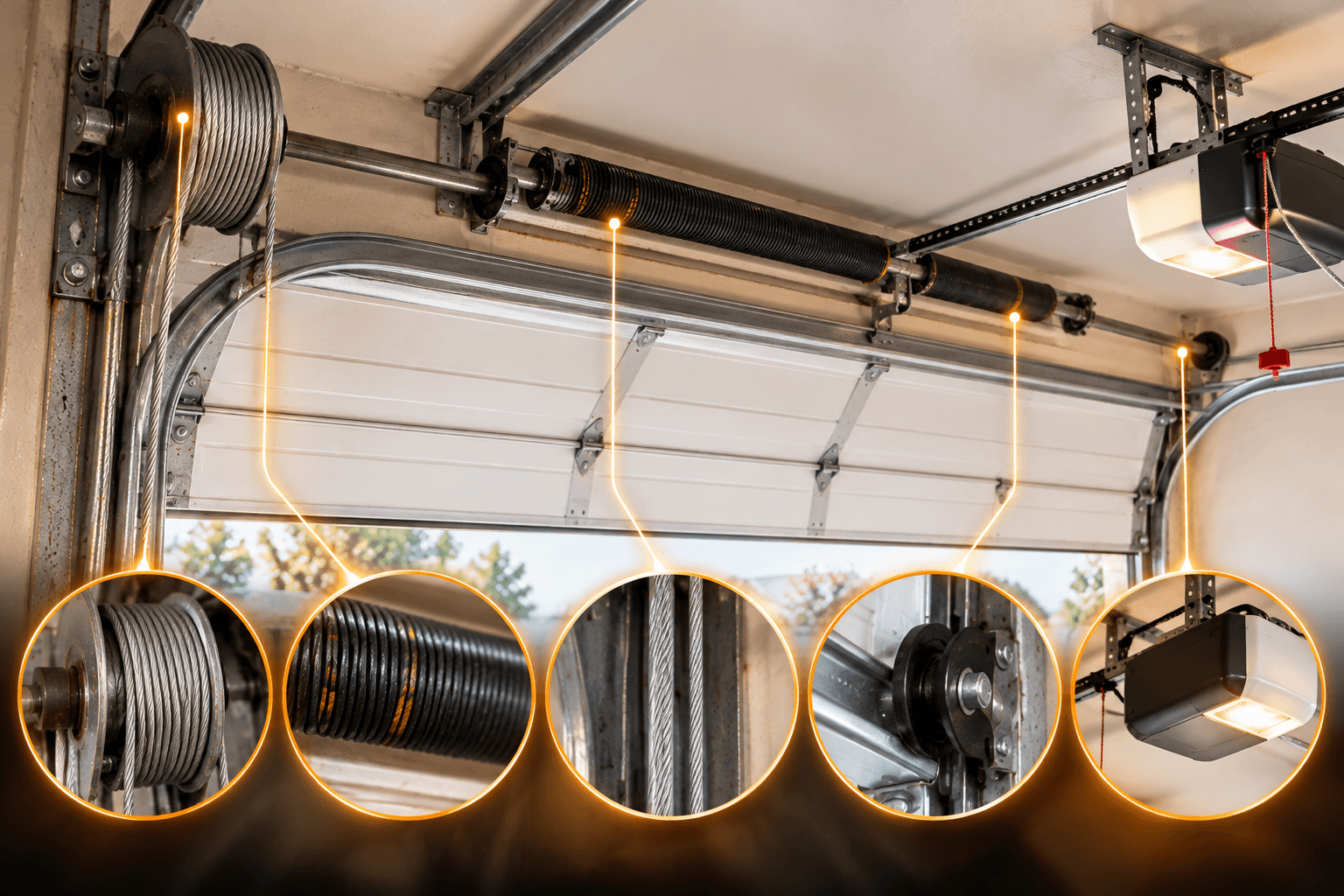 Garage Door Lifting System Components Magnolia TX