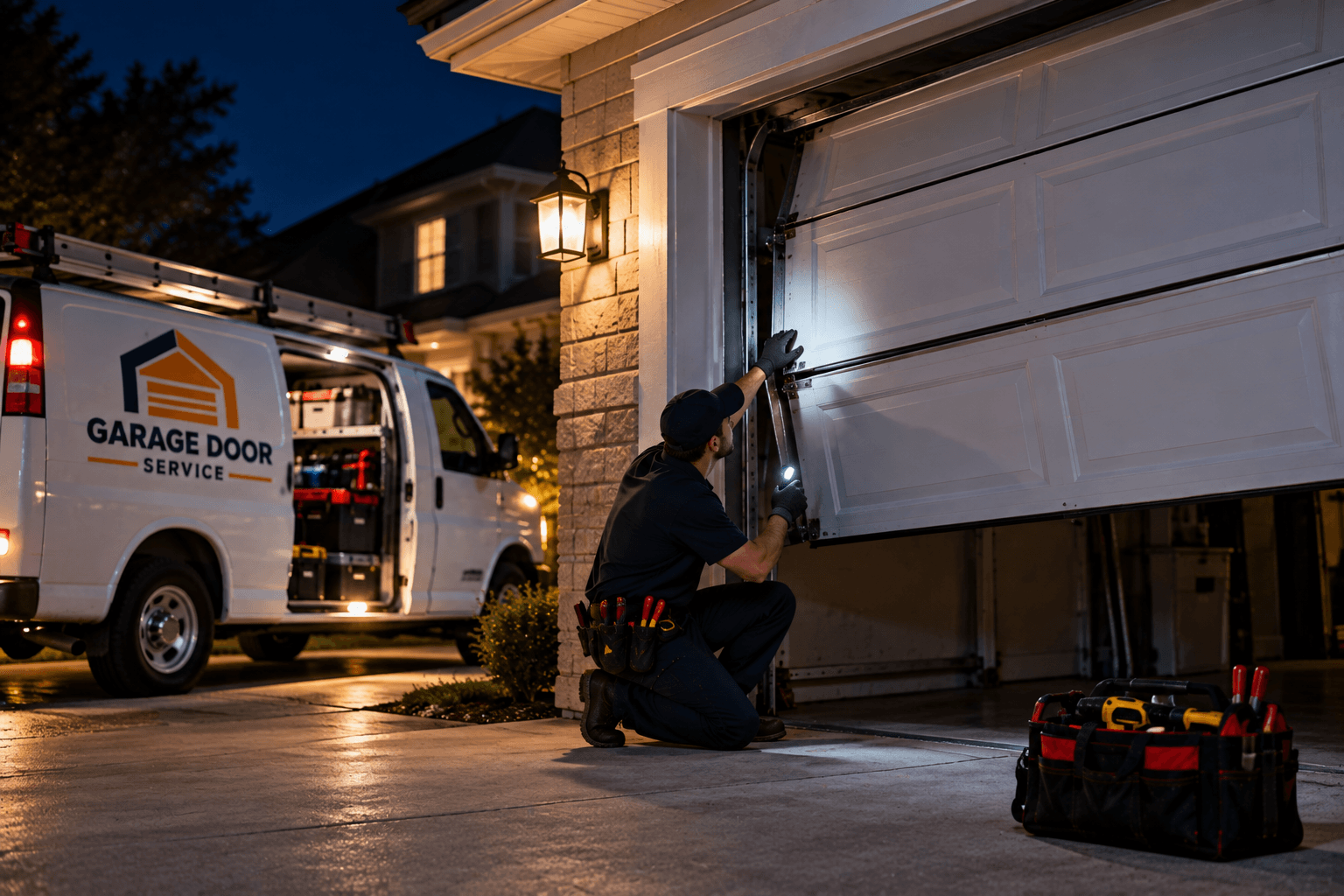 Nighttime Emergency Garage Door Repair Magnolia TX